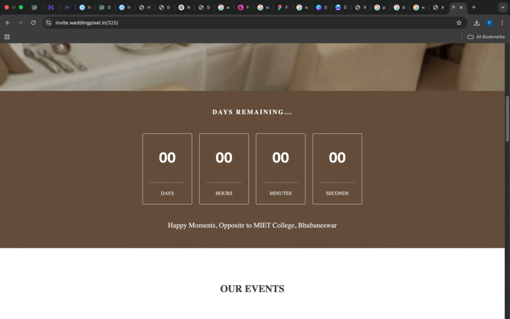wedding invitation website